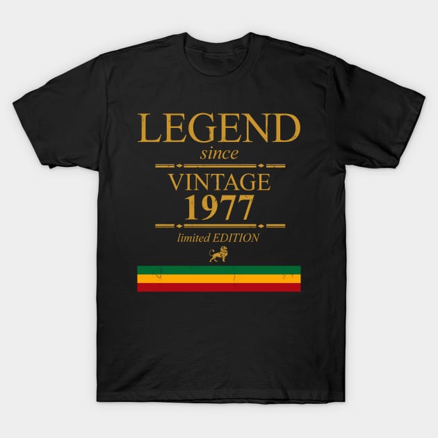 Legend Singe Vintage 1977 T-Shirt by marieltoigo